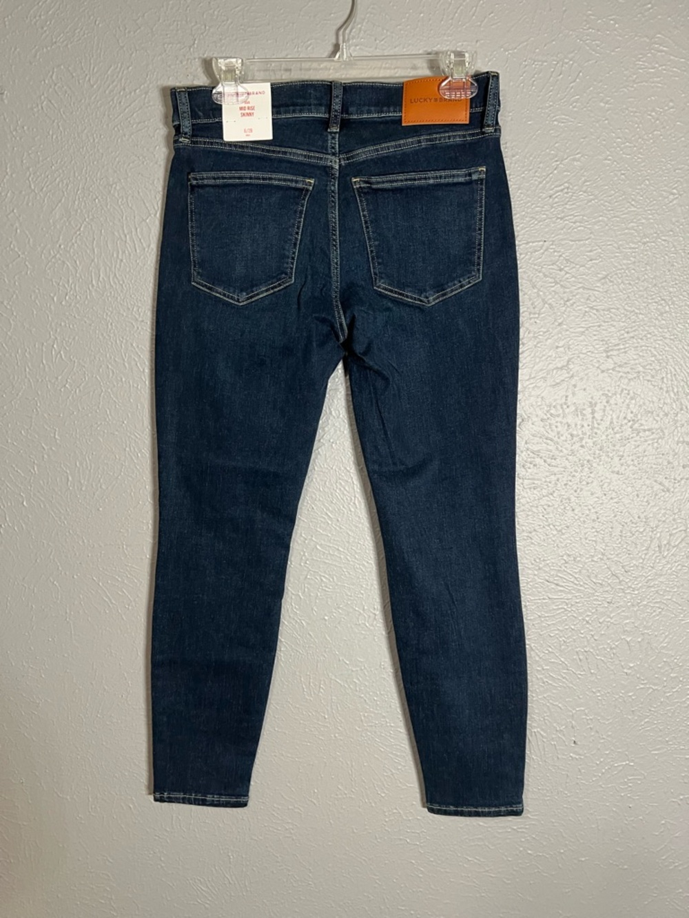 Lucky Brand Ava Mid Rise Skinny Jeans Womens size 6/28 Dark Wash Stretch - Picture 2 of 8